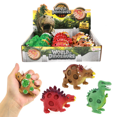 Jucarie Squeezy, Dinozaur cu granule - Toi-Toys