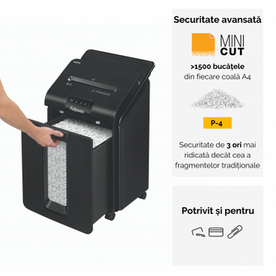 Distrugator documente automat AUTOMAX 100M CROSS-CUT FELLOWES