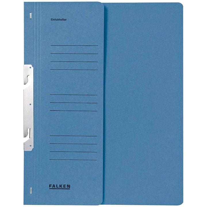 Dosar din carton sustenabil format A4, cu mecanism metalic de încopciere pentru extracție rapidă, certificat Blue Angel, ideal pentru arhivarea eficientă în biblioraft