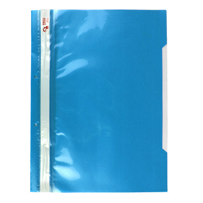 Dosar din plastic cu sina si 2 perforatii EVOffice  albastru