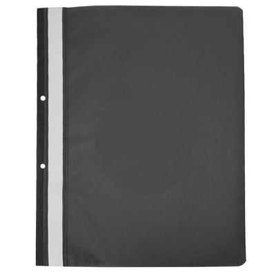 Dosar din plastic cu sina si 2 perforatii EVOffice  negru