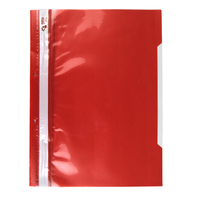 Dosar Din Plastic Cu Sina Si 2 Perforatii  Evoffice Rosu