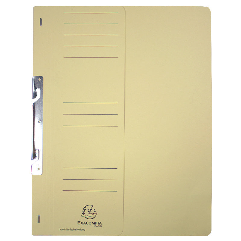 Dosar încopciat 1/2 din carton duplex alb-gălbui Willgo, 250 g/m², format A4, ideal pentru arhivarea și consultarea rapidă a documentelor la birou.