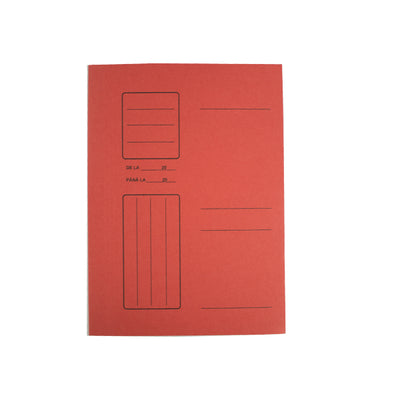 Dosar plic din carton duplex color WILLGO, format A4, culoare roșie, gramaj 250g/mp, ideal pentru organizarea documentelor urgente și arhivarea profesională