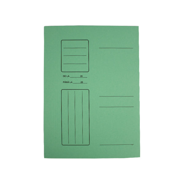 Dosar plic din carton duplex color WILLGO, format A4, culoare verde, gramaj 250g/mp, ideal pentru organizarea și arhivarea documentelor de birou