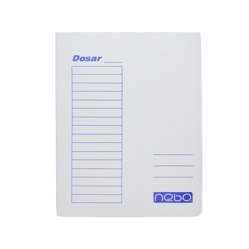 Dosar plic din carton NEBO, format A4, cu 3 clape interioare, ideal pentru organizarea și protejarea documentelor la birou