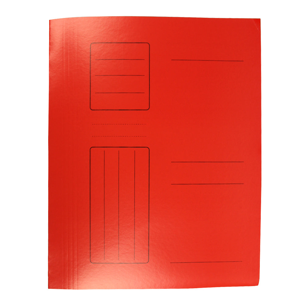 Dosar simplu din carton color WILLGO, format A4, culoare roșie, gramaj 250g/mp, ideal pentru organizarea documentelor urgente și arhivarea profesională
