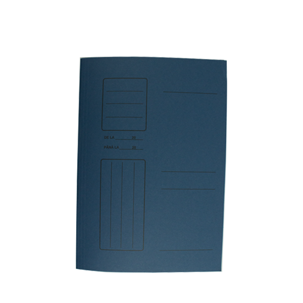 Dosar cu șină din carton duplex color WILLGO, format A4, culoare albastră, gramaj 250g/mp, ideal pentru arhivarea eficientă și organizarea documentelor de birou