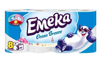 Hartie igienica Emeka 3 straturi 8 role