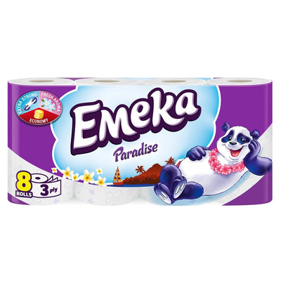 Hartie Igienica Emeka 3 Straturi 8 Role - Paradise