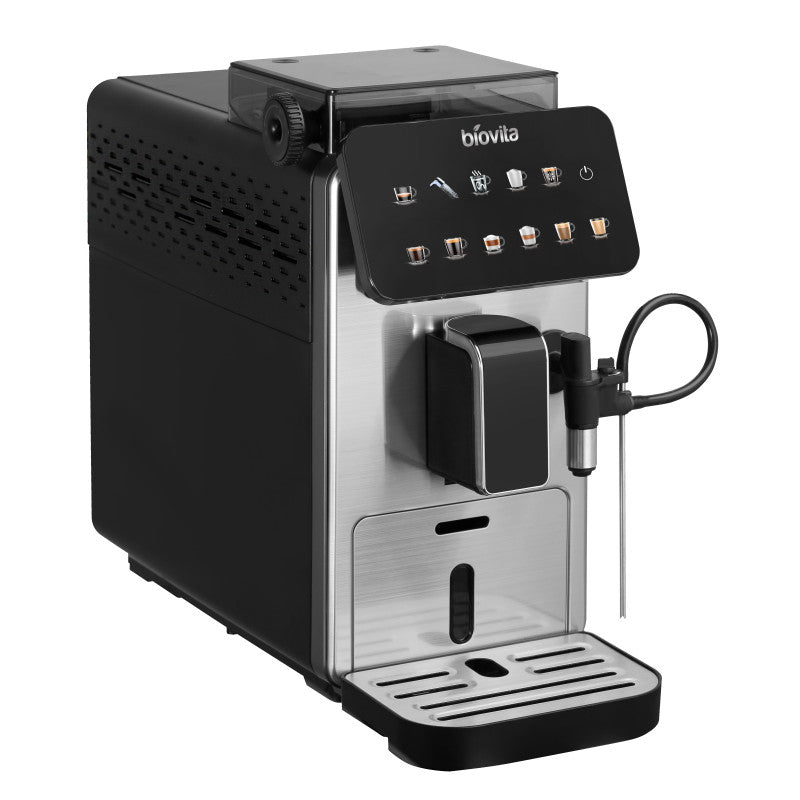 Espressor automat, BIOVITA OPTIMA, râșniță încorporată, spumare automată, 10 programe, 15 Bari
