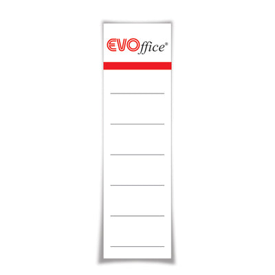 Etichete albe pentru biblioraft 50mm , 10/set EVOffice