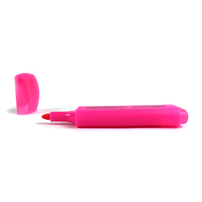 Evidentiator roz Evoffice cu varf tesit 1-5 mm pentru evidentiere cursuri si texte 