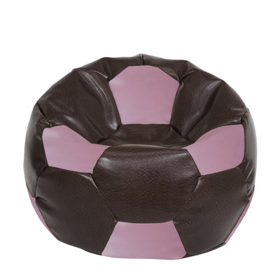 Fotoliu puf Extra Ball - imitatie piele - maro/mov