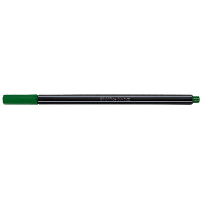 Fineliner, forma hexgonala, varf 0.4 mm EVOffice - verde
