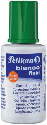 Fluid corector Pelikan 20ml pe baza de apa cu pensula aplicare opaca si uscare rapida pentru suprafete mari