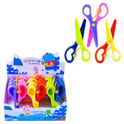 Foarfeca din plastic, 130 mm, 3 culori