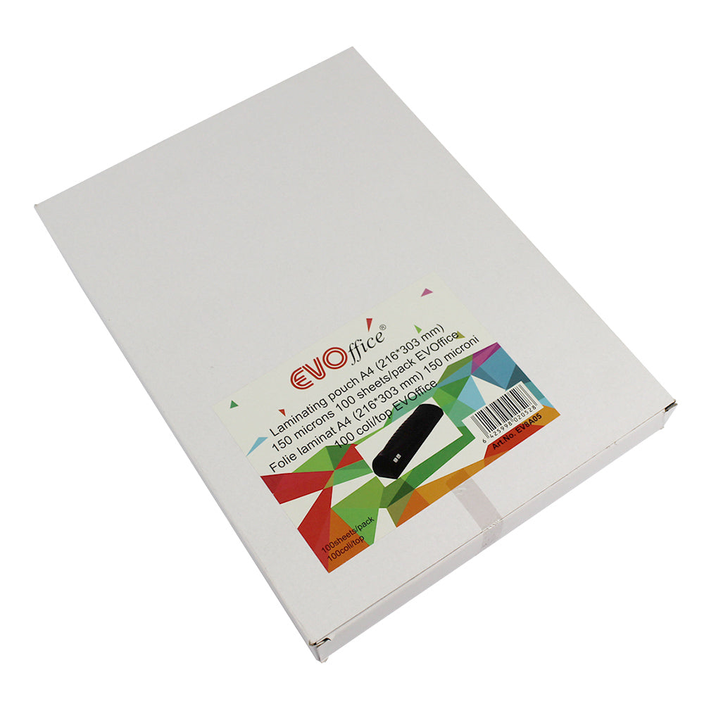 Folie laminat A4 (216*303 mm) 150 microni 100 coli/top EVOffice