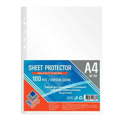 Folie protectie A4, Cristal, 100mic, 100 buc/set - OFFISHOP