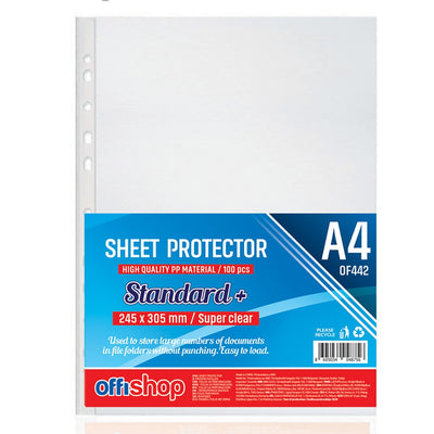 Folie Protectie A4, Super Clear, 100 Mic, 100 Buc/Set - Offishop