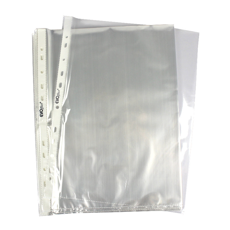 Folie Protectie Documente A4, Cristal, 50 Microni, 100 Buc/Set Evoffice