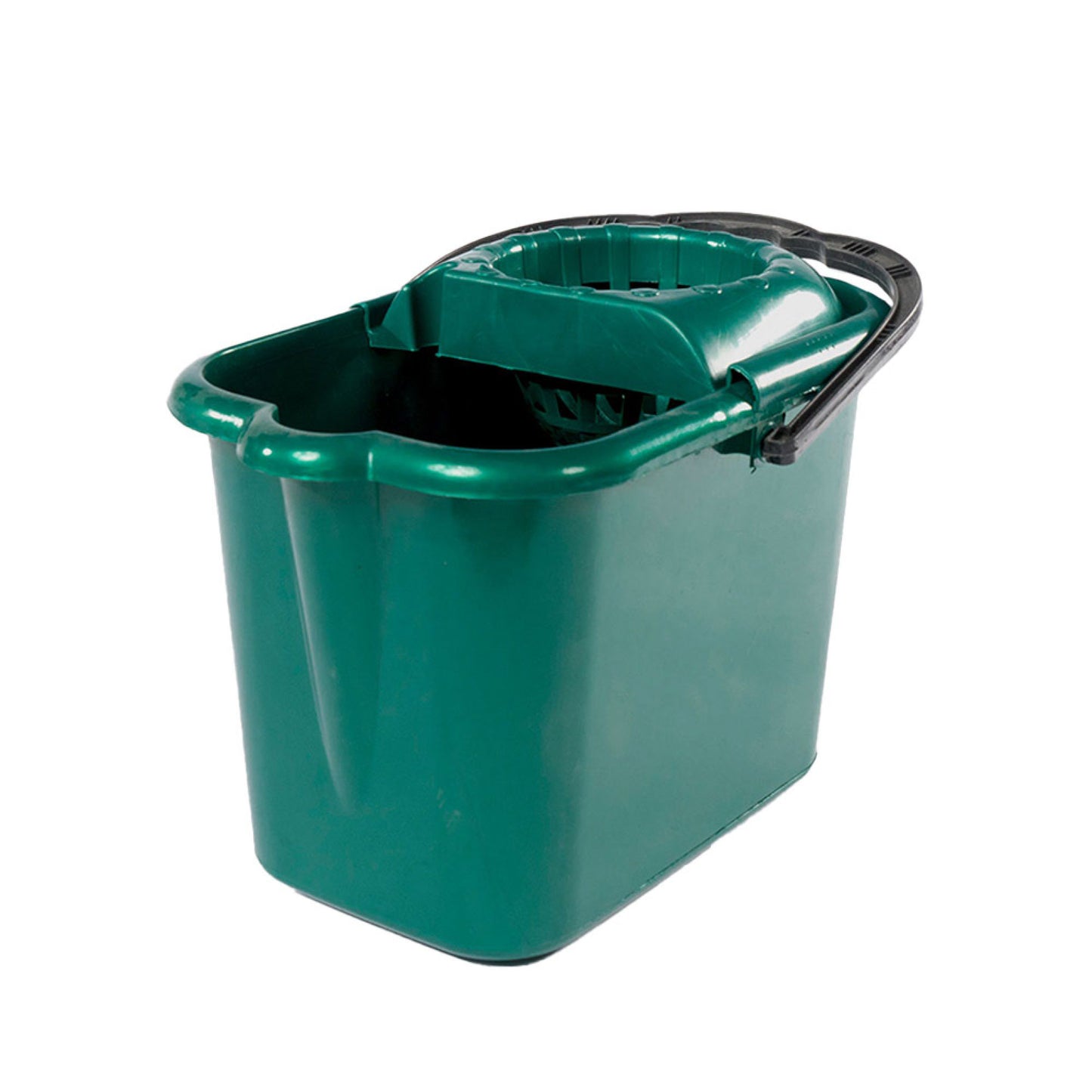 Galeata plastic dreptunghiulara cu storcator cu roti Sterk 15l