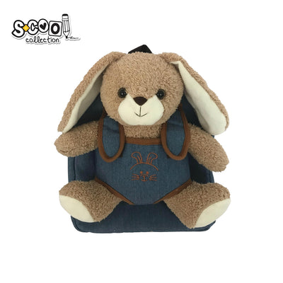 Ghiozdan gradinita BABY ANIMALS, BROWN BUNNY, 23x8x28 cm - S-COOL