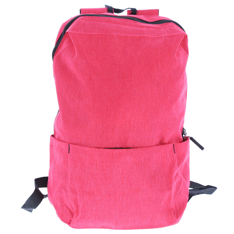 Ghiozdan timp liber Pigna Funtasy gri si roz cu aspect satinat impermeabil 2 compartimente spate buretat greutate 0.27 kg pentru adolescente