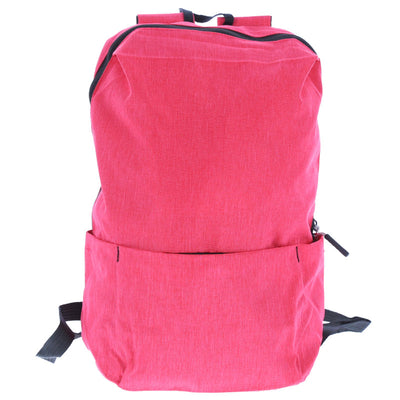 Ghiozdan timp liber Pigna Funtasy gri si roz cu aspect satinat impermeabil 2 compartimente spate buretat greutate 0.27 kg pentru adolescente