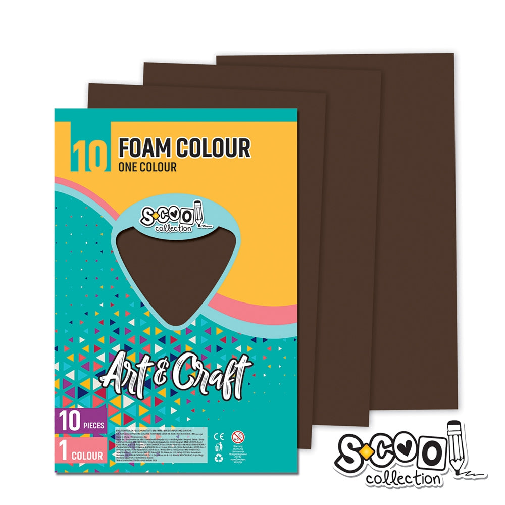 Hartie buretata, maro inchis, 10buc/set, 20x30 cm - S-COOL