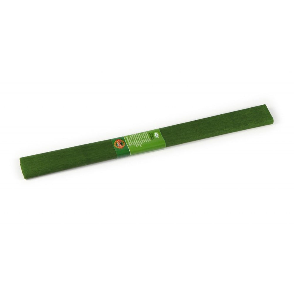 Hartie creponata, 200x50cm, Verde Olive, 10 buc/set - Koh-I-Noor