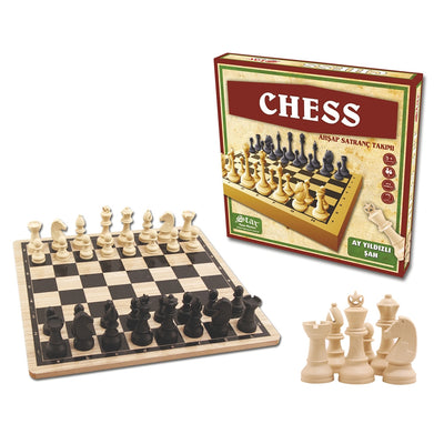 Joc Sah Din Lemn, Cutie Carton - Star Okey