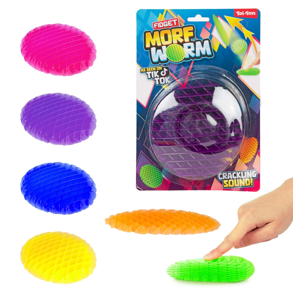 Jucarie antistres, Morf Worm, 30 cm - Toi-Toys
