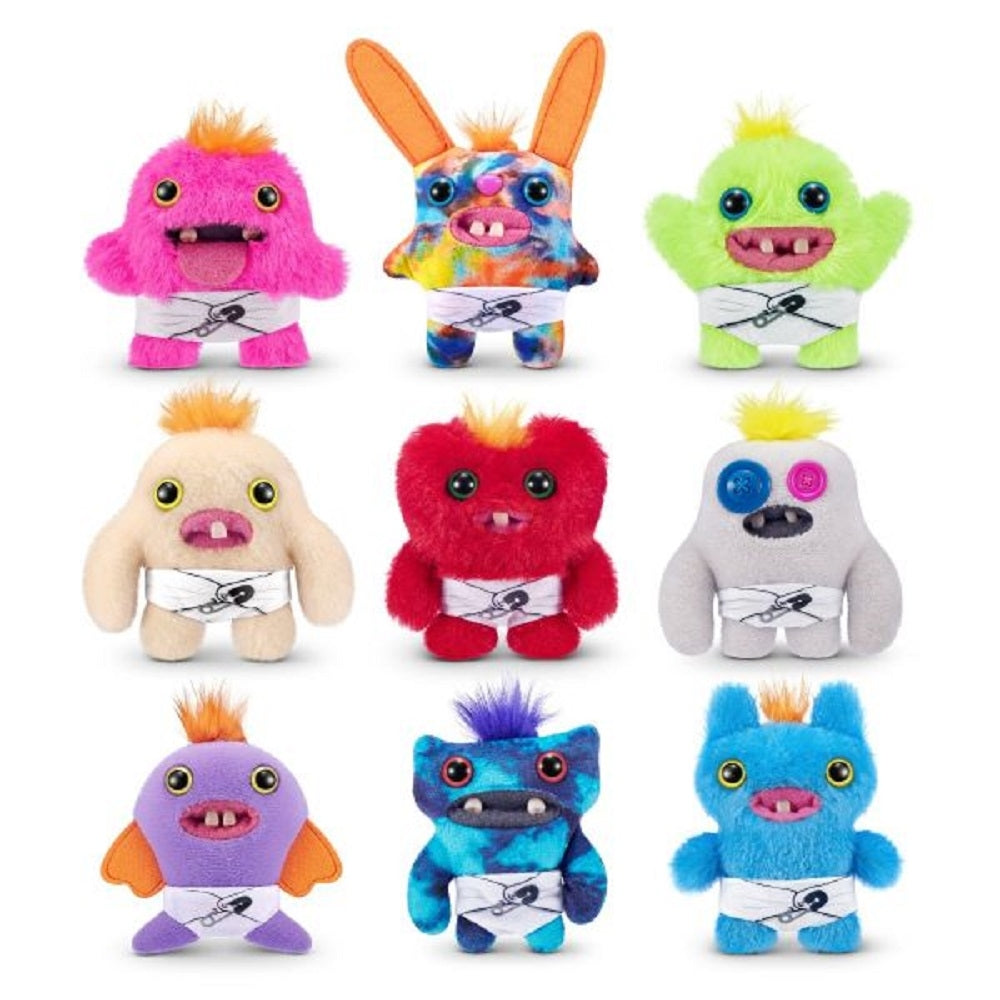 Jucărie de pluș Fuggler de 9 cm Bebe ciudăței Blackfire cu dinți umani și design amuzant