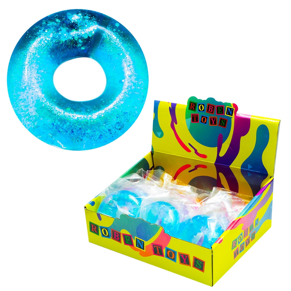 Jucarie Squeezy, Gogoasa Jelly Glitter - ROBENTOYS