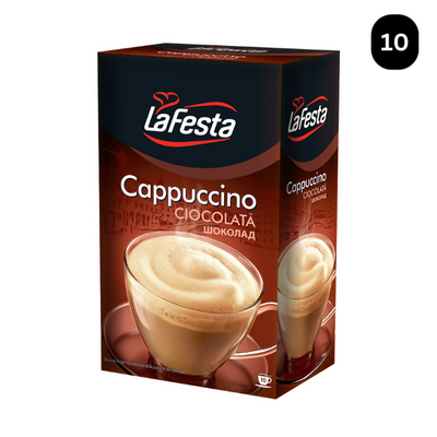 LA FESTA Cappuccino Ciocolată, băutură instant 10 Plicuri