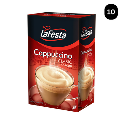 LA FESTA Cappuccino Clasic, băutură instant 10 Plicuri