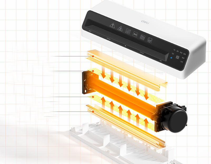 Laminator A4 Dual Hot/Cold 175 Microni ET103 Deli