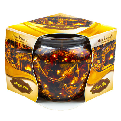 Lumanare parfumata caramel in pahar, Magic Time