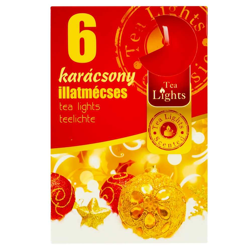 Lumanari pastila, Craciun, 6 buc/set, 2cm diametru pastila