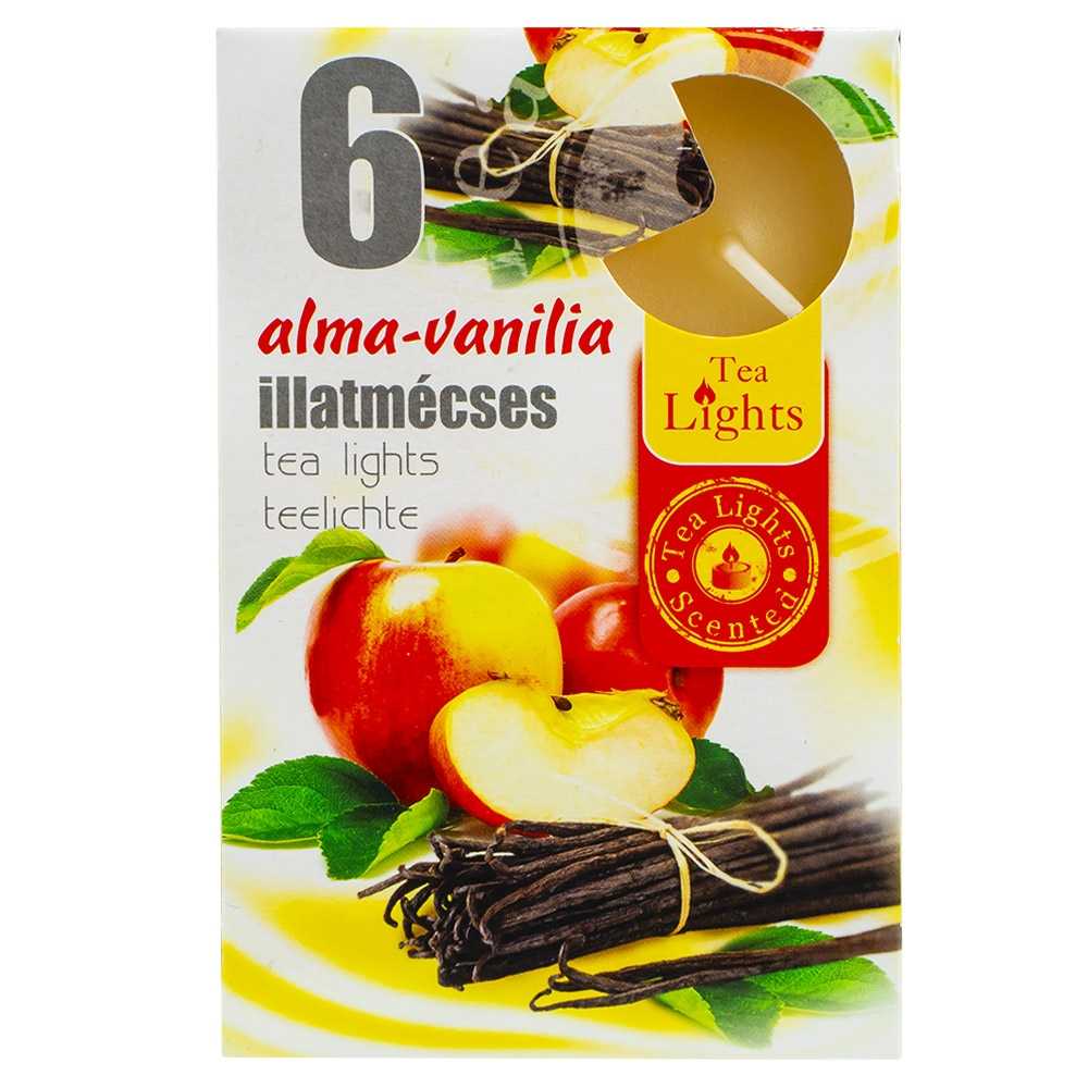 Lumanari pastila, Mar+Vanilie, 6 buc/set, 2cm diametru pastila