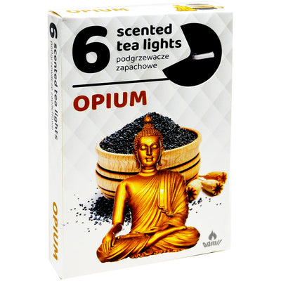 Lumanari pastila, Opium, diametru 2cm, 6 buc/set