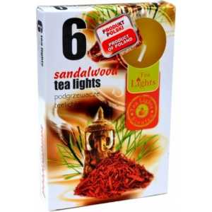 Lumanari pastila, Sandalwood, diametru 2cm, 6 buc/set