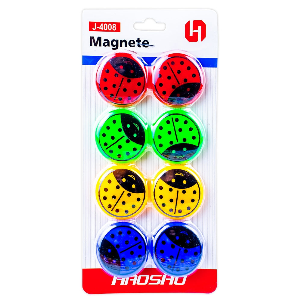 Magneti buburuza, 40mm, 8 buc/set