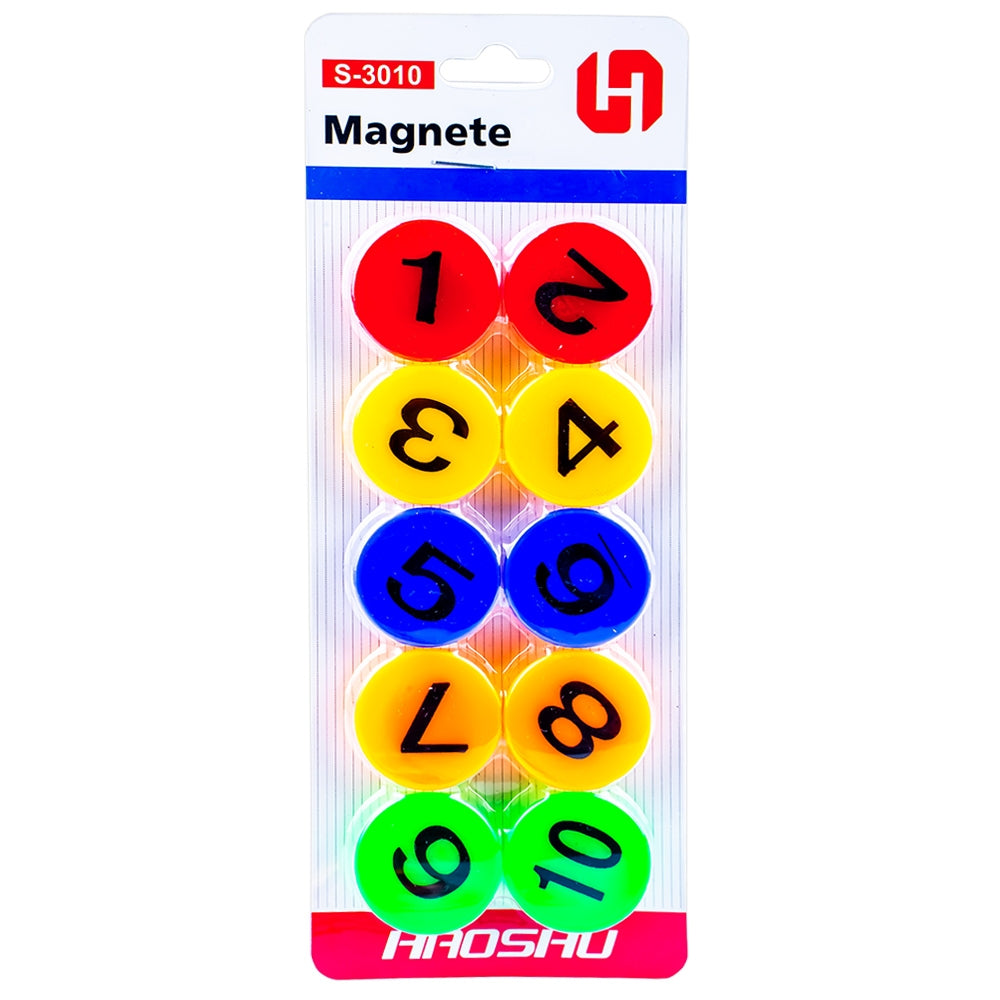 Magneti cu numere, 30mm, 10 buc/set