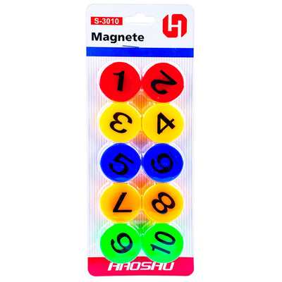 Magneti cu numere, 30mm, 10 buc/set
