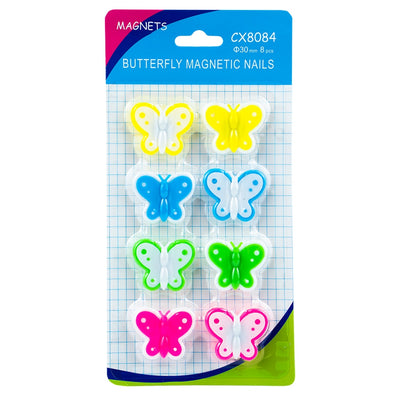 Magneti fluturas, 30mm, 8 buc/set