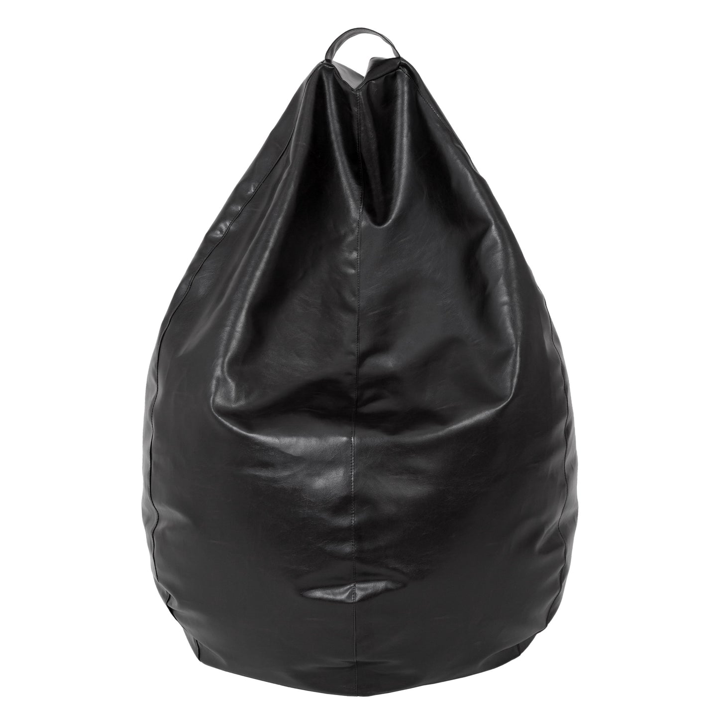 Fotolii puf Mara - imitatie piele - negru