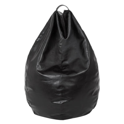 Fotolii puf Mara - imitatie piele - negru