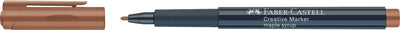 Marker creativ maro artar Faber-Castell 1.5 mm pentru sticla piatra metal si hartie